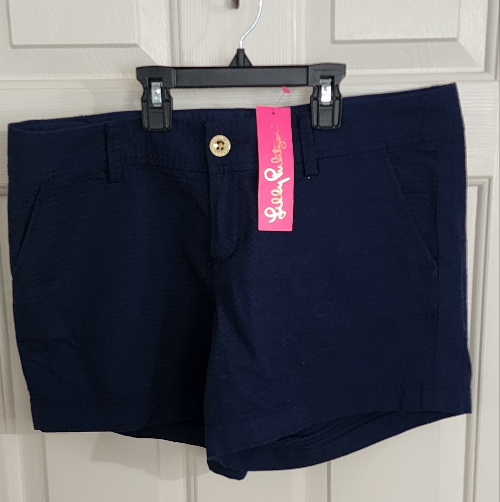 Lilly Pulitzer Navy Callahan Shorts - Picture 2 of 4